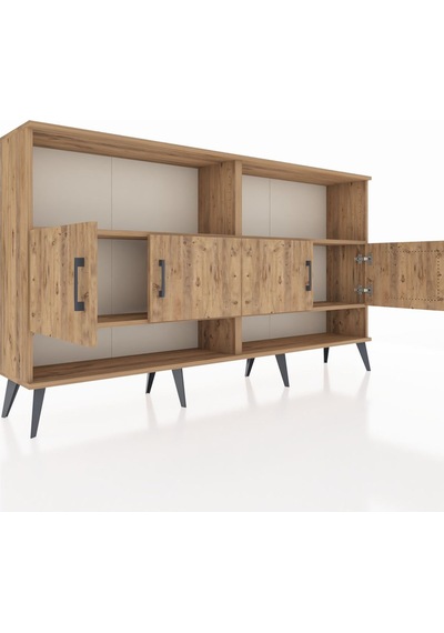 Arges Konsol 4 Raflı 4 Kapaklı 176x30x99 Çam-çam Çam-çam Arges Konsol 4 Raflı 4 Kapaklı 176x30x99 Çam-çam Çam-çam