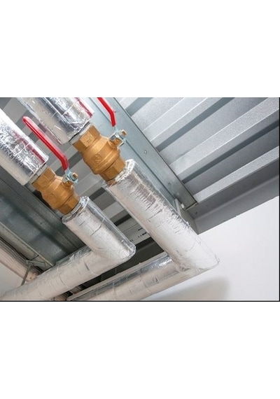 Ygt Ambalaj 4 Metre 60/10 Mm Alüminyum Folyolu İzole Boru Kılıfı