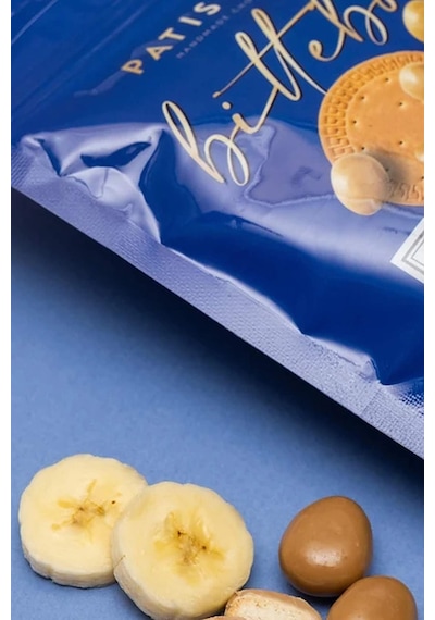 Muz Aromalı Karamelli Beyaz Çikolatalı Bisküvi Draje 120g X 3 Adet