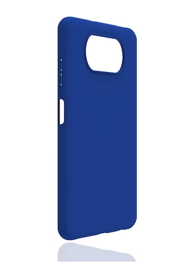 Noktaks - Poco X3 - Poco X3 Nfc - Poco X3 Pro Uyumlu - Kılıf Mat Soft Esnek Biye Silikon - T16644 - Mavi Mavi