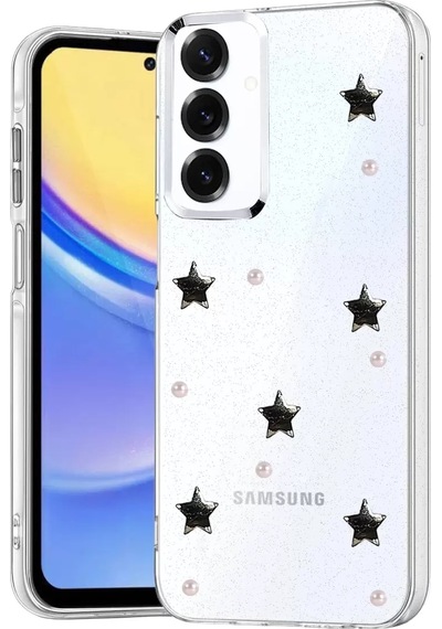 Newface Samsung Galaxy Uyumlu  A37 5g Fiyonk Desenli Kapak - Desen 7 Şeffaf