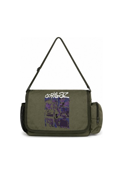 Sevbano Gorillaz Rock Metal Müzik Grubu Baskılı Unisex Okul, Spor, Ofis Ç Haki