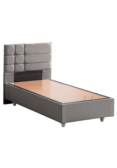 Almada İkili Set, Almada Tek Kişilik Baza Başlık Seti Gri 100 x 200
