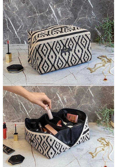 Alas Bohe Makyaj Çantası Düzenleyici Seyahat Tipi Çanta Organizer
