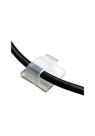 Wcl1007 Kablo Sabitleme Kelepçesi Klips Yapışkanlı Duvar Kablo Tutucu 16.5 x 15.5 x 10 MM Şeffaf 20 Adet