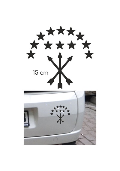 Adige Bayrak Folyo Etiket Siyah 15 Cm