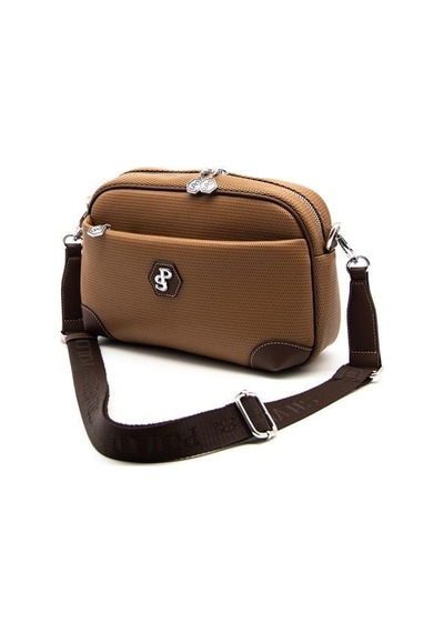 Silver Polo Sp1094 Kadın Çapraz Çanta Petek Karamel-kahve