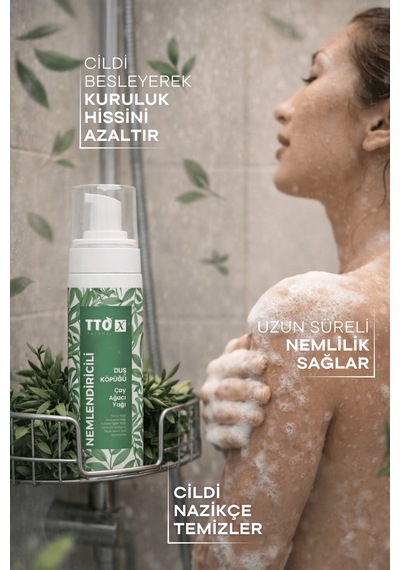 Tto-x Nemlendiricili Duş Köpüğü Çay Ağacı Yağı 200ml
