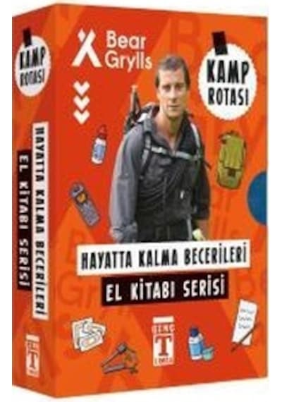 Bear Grylls Hayatta Kalma Becerileri El Kitabı Serisi - Kamp Rotası Seti - 6 Kitap Takım - Bear Grylls - Genç Timaş