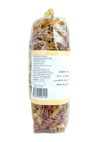 OG natural Keçi Sütlü Sebzeli Burgu Makarna +8 Ay 250 G