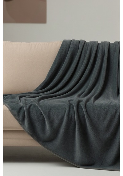 Evoria Wellsoft Peluş Tek Kişilik Tv Battaniyesi 150x200cm Antrasit