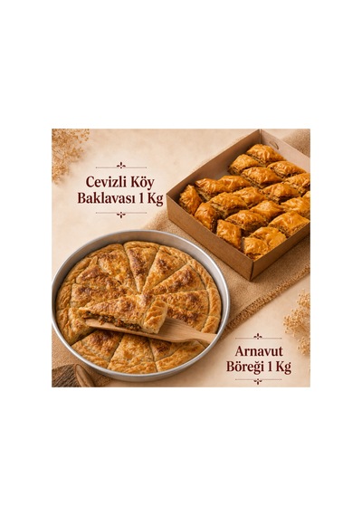 Cevizli Köy Baklavası 1 Kg + Patlıcanlı Arnavut Böreği 1 Kg - 918621907
