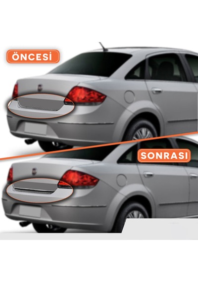 Fiat Linea Sd Krom Bagaj Alt Çıta Paslanmaz Çelik - 2007-2011