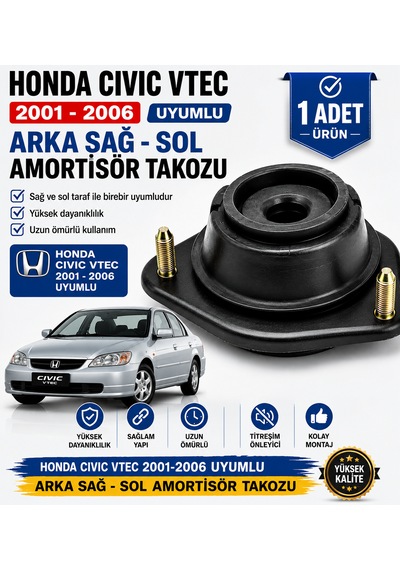 Honda Cıvıc Vtec 2001-2006 Uyumlu Arka Amortisör Takozu 1 Adet