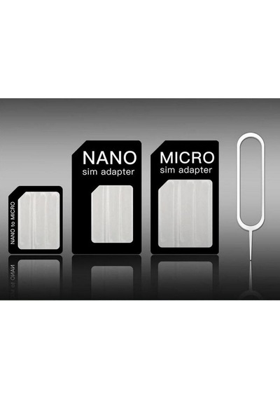 Nano Ve Micro Sim Kartları Için Sim Kartı Adaptörü
