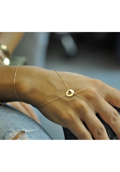 Kalp Şahmeran Bileklik Rose Gold