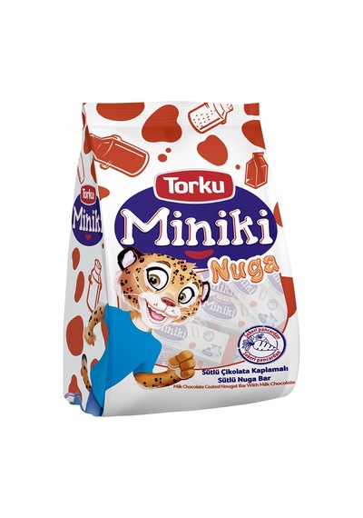 Torku Miniki Sütlü Nuga Bar 240 G - 8 Adet Tarı