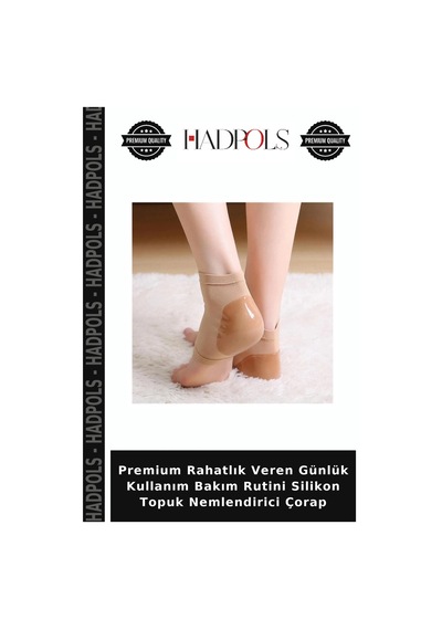 Premium Rahatlık Veren Günlük Kullanım Bakım Rutini Silikon Topuk Nemlendirici Çorap
