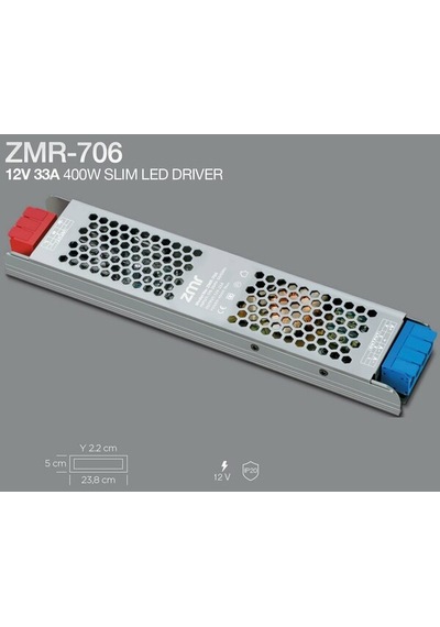 Led Driver Slim Zmr-706 12v 33a 400w