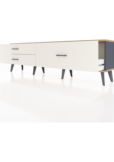 Arges Tv Ünitesi 3 Çekmeceli 176x30x51 Antrasit-çam/aytaşı Atlas Çam/aytası Arges Tv Ünitesi 3 Çekmeceli 176x30x51 Antrasit-çam/aytaşı Atlas Çam/aytası