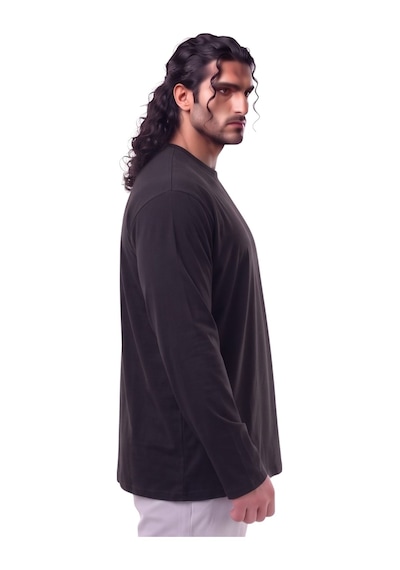 Erkek Büyük Beden 115 - 155 Kilo Arası Uygun Bedenli % 100 Pamuk Uzun Kol Bisiklet Yaka Sweatshirt Siyah Erkek Büyük Beden 115 - 155 Kilo Arası Uygun Bedenli % 100 Pamuk Uzun Kol Bisiklet Yaka Sweatshirt Siyah