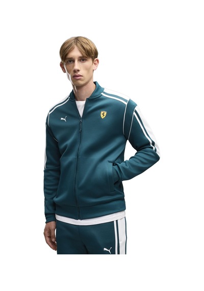 637057-14 Puma Ferrari Mt7 Track Jkt Erkek Ceket Yeşil 637057-14