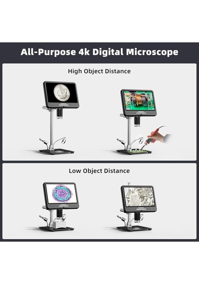 Andonstar Ad210s-pro 4k 60fps Hdmı Dijital Mikroskop 10.1 Lcd Pcb Lehimleme Mikroskobu