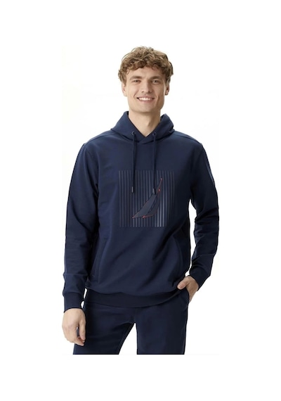Nautica Nautıca Erkek Lacivert Standart Fıt Sweatshirt Çok Renkli