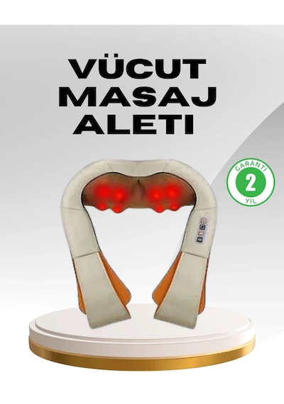 Veraura Lifestyle Ovmalı Kas Gevşetici Masaj Cihazı Boyun, Omuz Ve Sırt İçin Derin Etki Standart