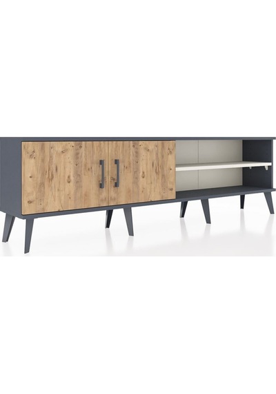 Arges Tv Ünitesi 2 Raflı 2 Kapaklı 176x30x51 Antrasit-çam/aytaşı Atlas Çam/aytası Arges Tv Ünitesi 2 Raflı 2 Kapaklı 176x30x51 Antrasit-çam/aytaşı Atlas Çam/aytası