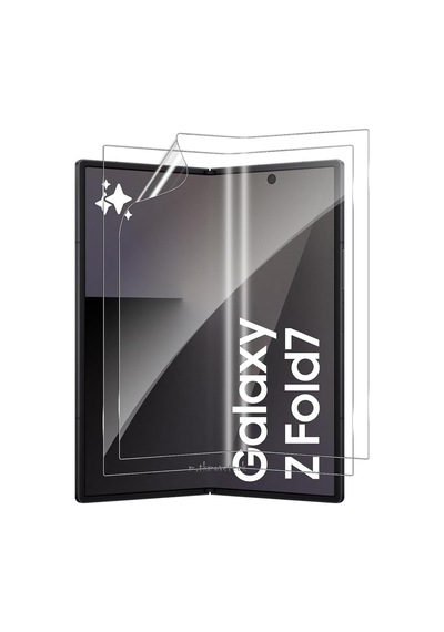 Samsung Galaxy Z Fold 7 İle Uyumlu Ön Ve Arka 2in1 Ekran Koruyucu Goril Cam Anti Af Hd Görüntü Özellikli