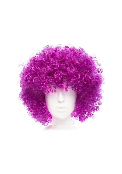 Koyu - 72 - Mor Renk Violet Afro Bonus - Csmo-tex - Saç Peruk