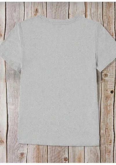 Kozia Outdoors Malkoçbey Ay Güneş Baskılı T-şhirt Gri Gri