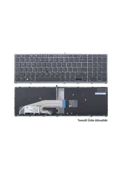 HP Uyumlu Zbook 15 G3 Notebook Klavye - Tuş Takımı / Siyah - Tr - 543096822