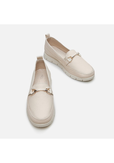 Hotiç Hakiki Deri Bej Kadın Loafer 01ayh286000a310 Bej-beıge Bej
