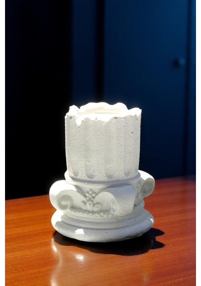 Bernami Mumluk Şamdanpinterest Antik Mimari Sütun Beton Tealight Mumluk Diğer