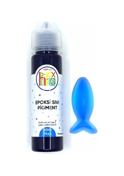 Sıvı Pigment Boya Transparan 60 Ml Mavi