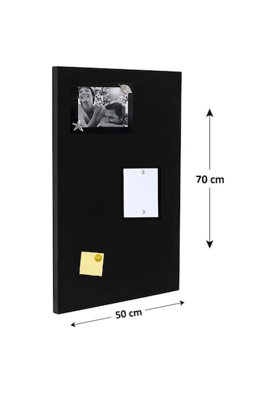 Dekoratif Mıknatıslı Magnet Panosu 50 x 70 CM Siyah