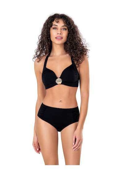 Endeep Kadın Deniz Kabuğu Aksesuarlı Siyah Bikini Takımı