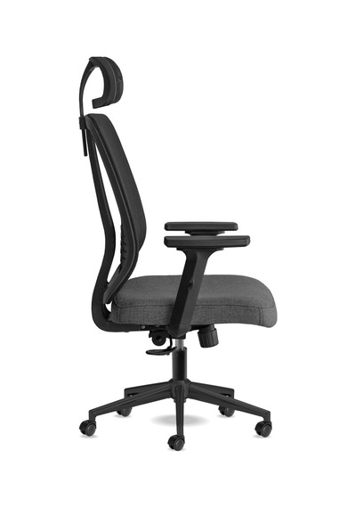 Spark Ofis Sandalyesi Baş Destekli Fileli Sırt Ergonomik Çalışma Koltuğu Siyah Siyah Çok Renkli