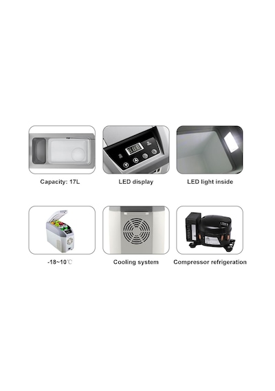 Icepeak Kompresörlü Oto Buzdolabı 12V/24V 17 L 18906245