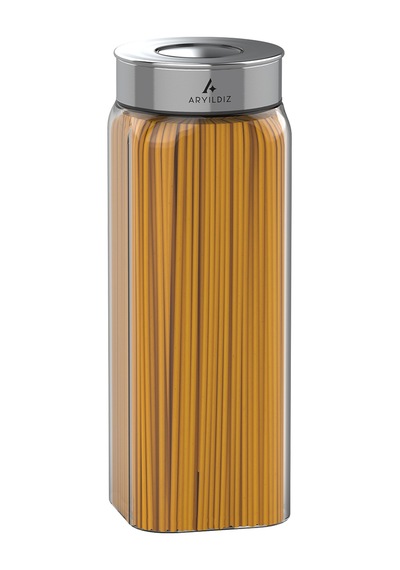 Aryıldız Timeless Square XXL Saklama Kabı 1600 ML Şeffaf