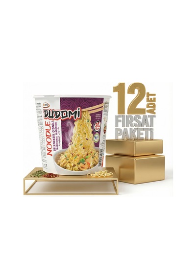 Dudomi Bardak Geneksel Çeşnili Noodle 12x60 Gr