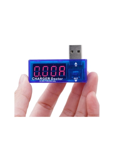 Usb Voltmetre Ampermetre Gösterge Şarj Doktor 5v 3a Taşınabilir Mini Akım Voltaj İzleyici Şarj Test Cihazı Kırm