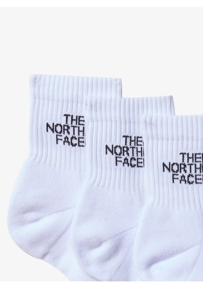 The North Face 3'lü Unisex Çorap Beyaz