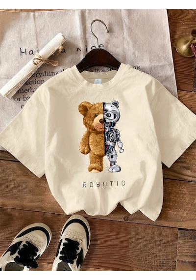 Noıssey Urban Pop Graphic Kadın Tişört Koleksiyonukod 5468 Bej