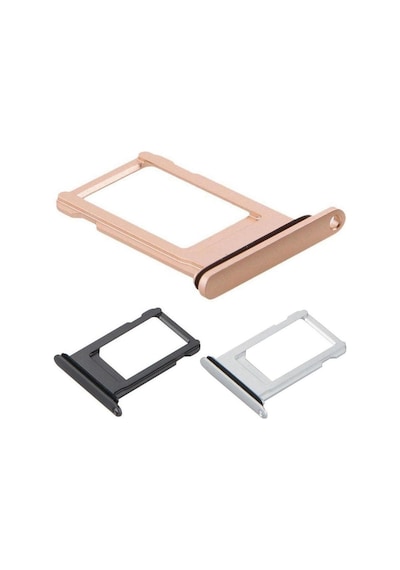 Apple Uyumlu iPhone 8 Sim Kart Tepsisi Sim Aparatı - Gümüş Gri