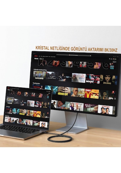 Thunderbolt 4 To Usb 4 Apple Uyumlu MacBook 240watt Hızlı Şarj 6k Görüntü Akta