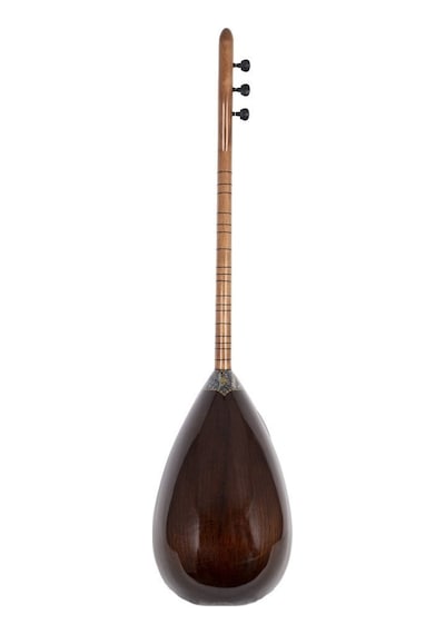 Saz-z-2-2 Ceviz-abalone Klavye Kısa Sap Bağlama