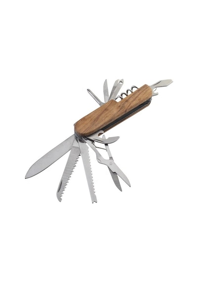 Valkyrie Ahşap Outdoor Kamp Cep Çakısı Kahverengi